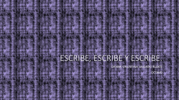 ESCRIBE, ESCRIBE Y ESCRIBE (1456196)