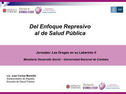 Diapositiva 1 - Escuela de Salud Pública