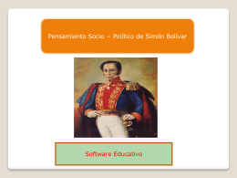 software educativo pensamiento de Bolivar
