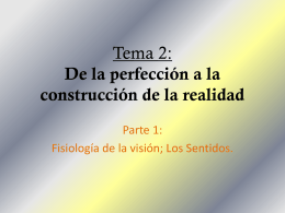 Tema 2: De la perfección a la construcción de la realidad