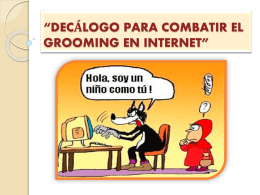 decálogo para combatir el grooming en internet