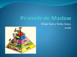 Pirámide de Maslow felipe.