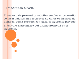 Promedio movil - WordPress.com