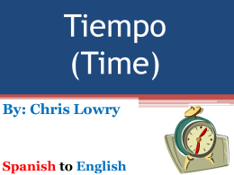 Tiempo (Time)