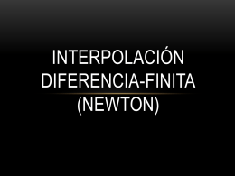 Diferencias Finitas (Newton Oficial).