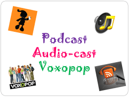 podcast, audio cast, voxopop
