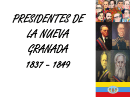 PRESIDENTES DE LA NUEVA GRANADA 1837