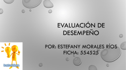 EVALUCIÓN DE DESEMPEÑO diapositivas