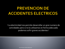 Porque ocurren los accidente eléctricos?