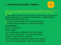 1. Parlamento de Quilin y Tapihue