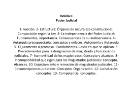 Bolilla II Poder Judicial Función. 2- Estructura