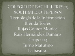 COLEGIO DE BACHILLERES 13 XOCHIMILCO TEPEPAN