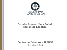 Encuesta IPSUSS: Prevención y Salud, Región de Los Ríos