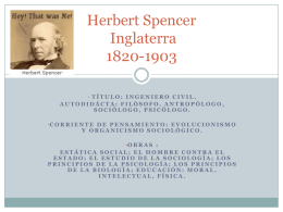 Presentación Herbert Spencer