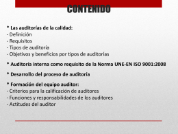 CONTENIDO AUDITORES ISO 19011