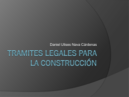 Tramites legales para la construcción