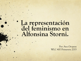 La representación del feminismo en Alfonsina