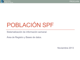Población SPF - Ministerio Público Fiscal