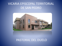 pastoral del duelo - Vicaría de San Pedro