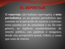 El Reportaje Diapositivas