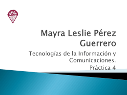 Mayra Leslie Pérez Guerrero PPT4