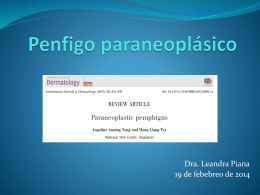 Penfigo Paraneoplásico. A. Anning Yong and Hong Liang Tey