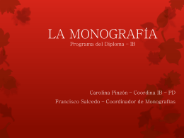 La Monografía - Programa del Diploma IB