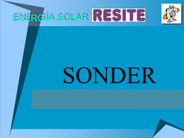Recomendaciones Solares " Sonder