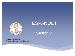 Sesión 7 - CMU Español
