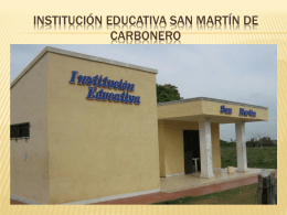 institución educativa san martín de carbonero