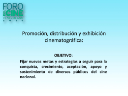 Promoción y Distribución - Foro Del Cine Venezolano