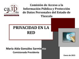 Privacidad en la Red (María Aída González Sarmiento CAIPTLAX)