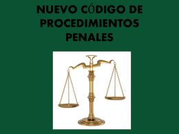 nuevo código de procedimientos penales