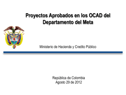 Presentación II OCAD departamental Meta