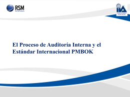 El Proceso de Auditoría Interna y el Estándar Internacional