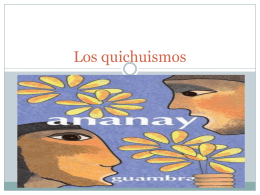 Los quichuismos