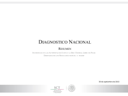 Resumen diagnostico Carreteras Federales 30-09-2013