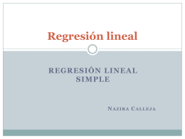Tema 1b. Análisis de regresión simple
