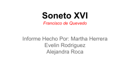 Soneto XVI Francisco de Quevedo