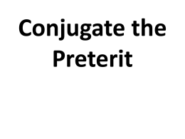 Conjugate the Preterite éáíñúó