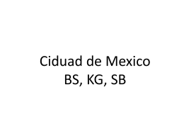 Ciduad de Mexico BS, KG, SB