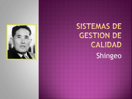 shingeo_shingo - Sistemasdegestiondecalidad