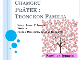 Chamoru Trongkon Familia - Leann Ignacio`s E