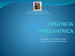 URGENCIA PSIQUIATRICA - WordPress.com