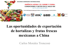 Las oportunidades de exportación de hortalizas y - red alc