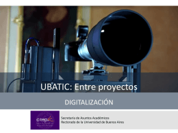 Diapositiva 1 - UBATIC - Universidad de Buenos Aires