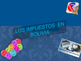 IMPUESTOS DE BOLIVIA