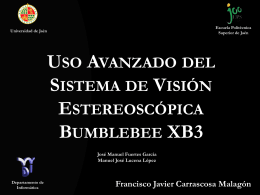 Uso Avanzado del Sistema de Visión Estereoscópica Bumblebee XB3