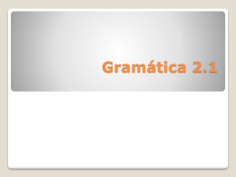 Gramática 2.1