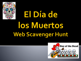 El Día de los Muertos Web Scavenger Hunt